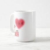 かわいいバレンタインマグカップ コーヒーマグカップ (正面左)