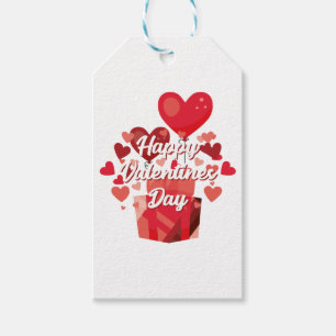 かわいいバレンタインラブハート ギフトタグ