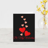 かわいいバレンタインラブロマンチックハートTシャツ カード (黄色い花)