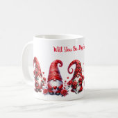 かわいいバレンタイン格言とハートとバルーンMAG コーヒーマグカップ (正面左)