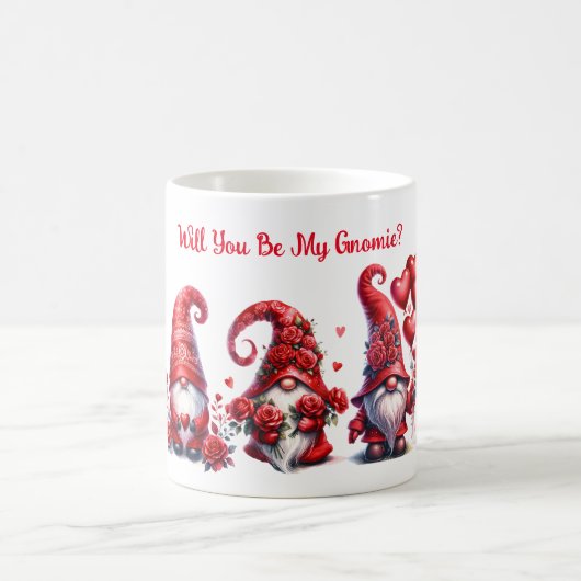 かわいいバレンタイン格言とハートとバルーンMAG コーヒーマグカップ (中央)