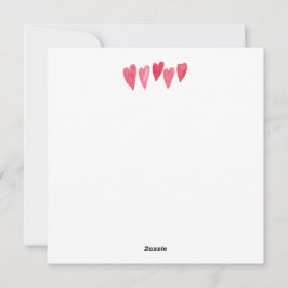 かわいいバレンタイン水彩アートパーソナライズ シーズンカード