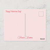 かわいいバレンタイン猫カップルはがき ポストカード (裏面)