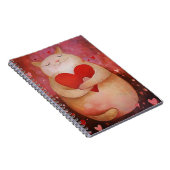 かわいいバレンタイン猫 ノートブック (右側)