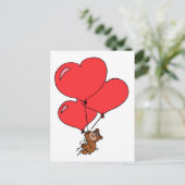 かわいいバレンタイン詰まったラブベア シーズンポストカード (スタンド正面)