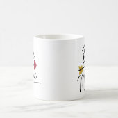 かわいいバレンタイン コーヒーマグカップ (中央)