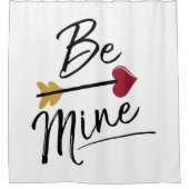 かわいいバレンタイン シャワーカーテン (正面)