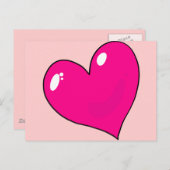 かわいいバレンタイン シーズンポストカード (正面/裏面)