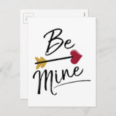 かわいいバレンタイン シーズンポストカード (正面/裏面)