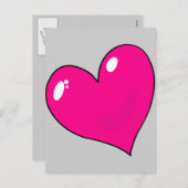 かわいいバレンタイン シーズンポストカード (正面/裏面)