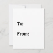 かわいいバレンタイン ノートカード (裏面)