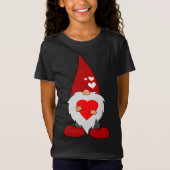 かわいいバレンティーンズデイホリデー格言ウィズレッドラブヘー Tシャツ (正面)