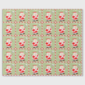 かわいいバレーボールのホリデーギフト ラッピングペーパー (フラット)