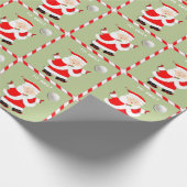 かわいいバレーボールのホリデーギフト ラッピングペーパー (角)