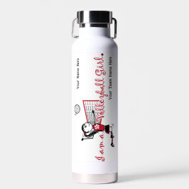 かわいいバレーボールの女の子 ウォーターボトル