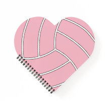 かわいいバレーボール選手またはコーチカスタムカラーハート