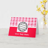 かわいいバレーボール カード (黄色い花)