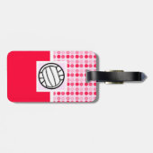 かわいいバレーボール ラゲッジタグ (裏面横)