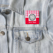 かわいいバレーボール 缶バッジ (インサイチュ)