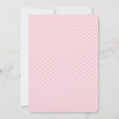 かわいいバンティング1st誕生日パーティー招待状ピンクブルー 招待状 (裏面)