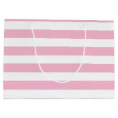 かわいいバンニーと春デイジーと蝶 ラージペーパーバッグ (裏面)