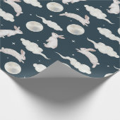 かわいいバンニーズ柄のラッピング紙 ラッピングペーパー (角)