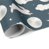 かわいいバンニーズ柄のラッピング紙 ラッピングペーパー (ロールコーナー)