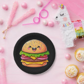 かわいいバーガーの喜び ペーパープレート (パーティー)