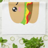 かわいいバーガー キッチンタオル (折り畳み)