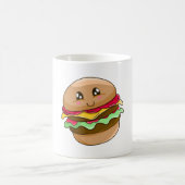 かわいいバーガー コーヒーマグカップ (中央)