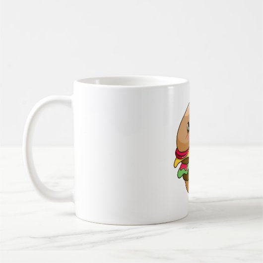 かわいいバーガー コーヒーマグカップ (左)