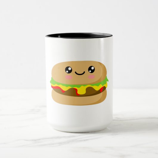 かわいいバーガー マグカップ (中央)