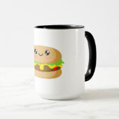 かわいいバーガー マグカップ (正面右)