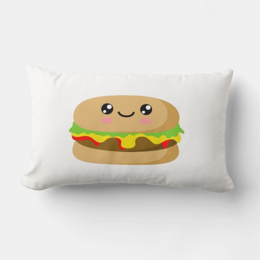 かわいいバーガー ランバークッション (正面)