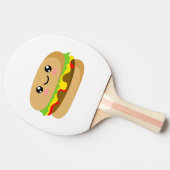かわいいバーガー 卓球ラケット (横)