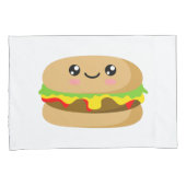 かわいいバーガー 枕カバー (正面右)