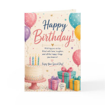 かわいいバースデーカード