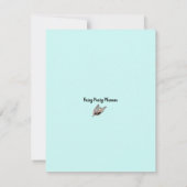 かわいいバースデーケーキサンキューカード サンキューカード (裏面)