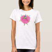 かわいいバースデーモンスターTシャツ Tシャツ (正面)