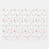 かわいいバーディー ラッピングペーパーシート (正面)