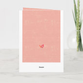 かわいいバードハウスフラワーズマザーズデイカード – 叔母さんへ カード (裏面)