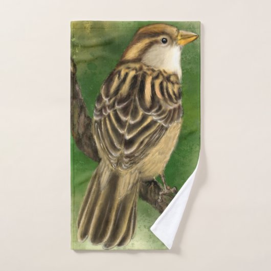 かわいいバードバスタオルセット バスタオルセット (ハンドタオル)