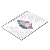 かわいいバードフォークシェフケータリングレストラン料理 ノートブック (左側)