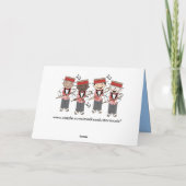 かわいいバーバーショップカルテットギフト カード (裏面)