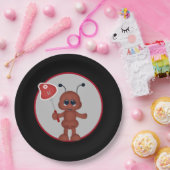 かわいいバーベキューステーキアリパーティー ペーパープレート (パーティー)