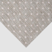 かわいいバーラップの水玉模様 薄葉紙 (詳細)