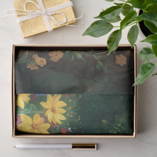 かわいいバーンフクロウ魔法の森の切り離し 薄葉紙 (ギフト)