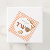 かわいいパイのかぼちゃの2歳の誕生日お礼 フェイバータグ (インサイチュ)