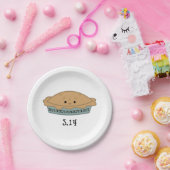 かわいいパイの日3.14 ペーパープレート (パーティー)