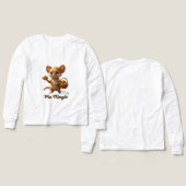 かわいいパイを持った森のネズミ (デザイン 正面＆背面)